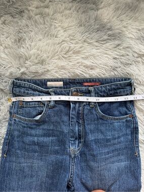 Pilcro Straight-Leg Women's Denim Jeans in Medium Blue